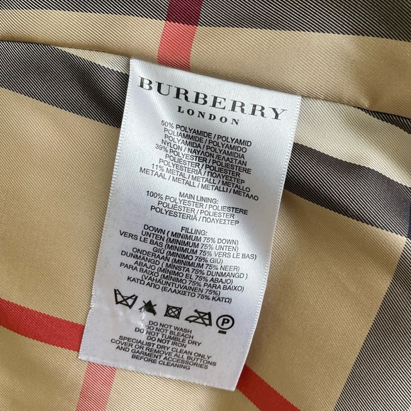 Burberry Puffer Jacket Hooded Belted Coat Quilted Mink Gray - Picture 15 of 15